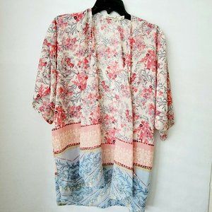 Liberty Love Pink Floral Kimono Large